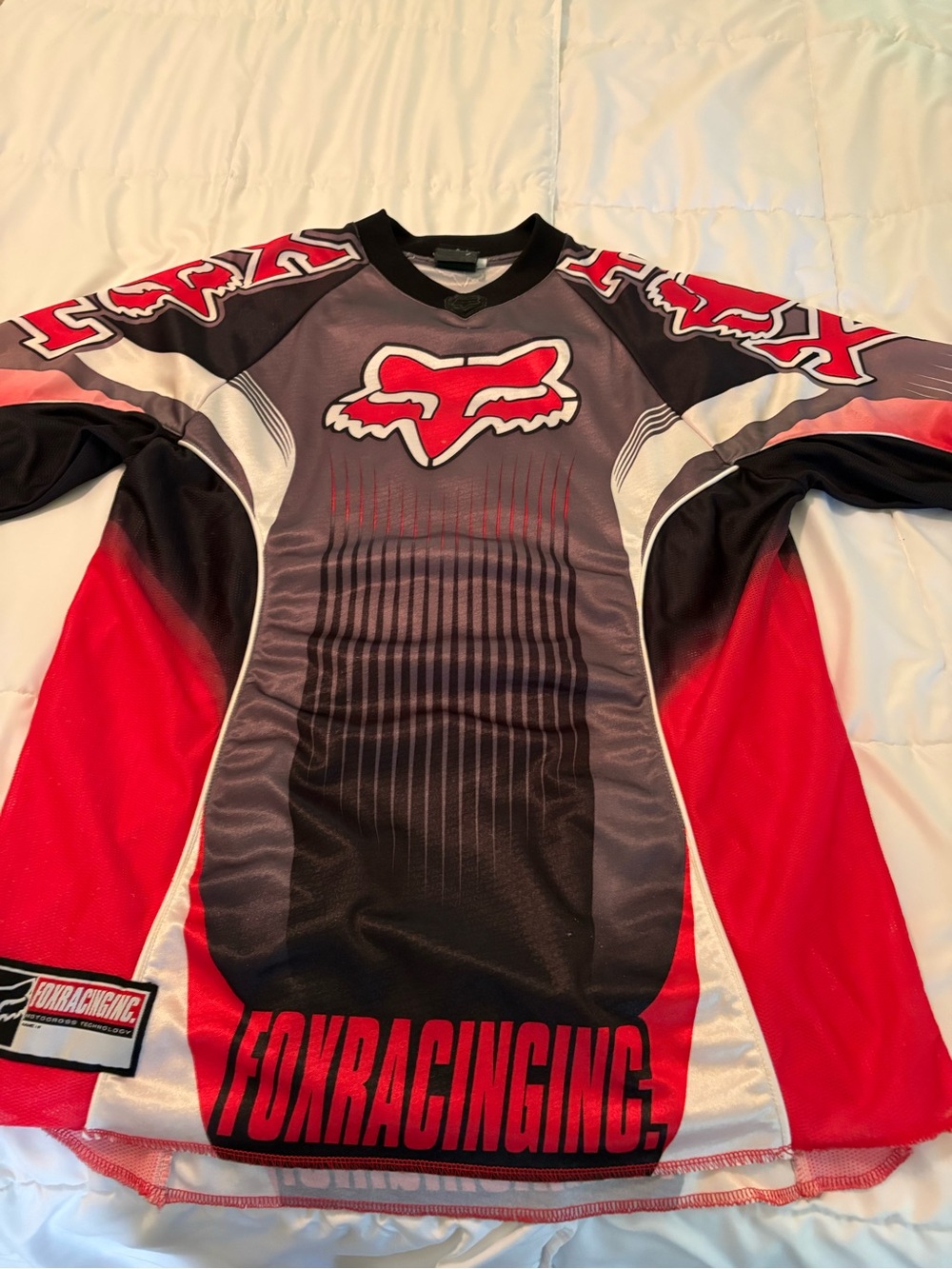 Fox Men’s Red, Black & Gray Motocross Jersey